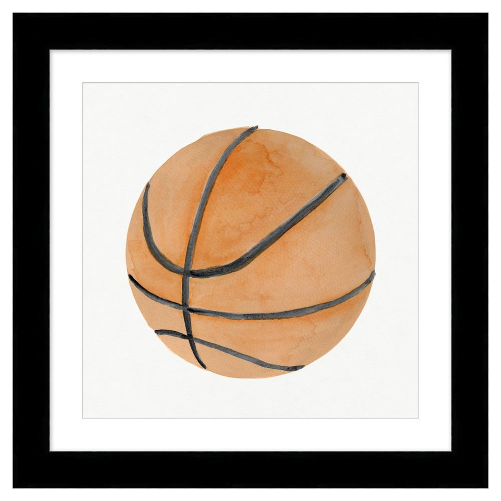 Michael Modern Classic Basketball Kids Framed Art | Kathy Kuo Home