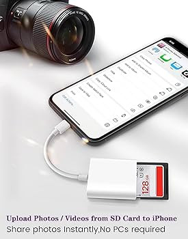 Lightning to SD & TF Card Reader Adapter, Apple MFi Certified 2 in 1 Micro SD TF Memory Card Dual... | Amazon (US)