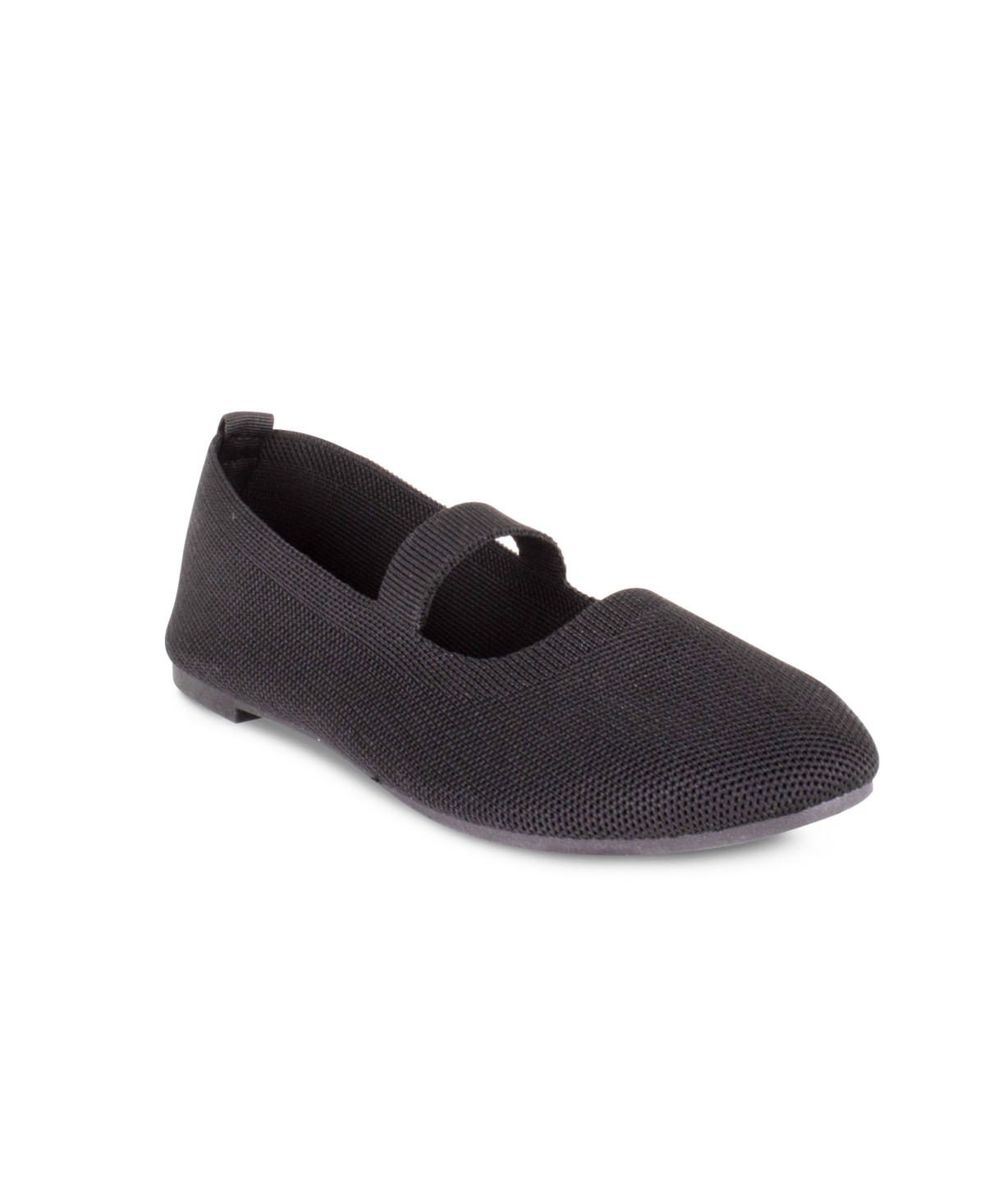 Danskin Women's Shine Knit Flat - Black | Macy's