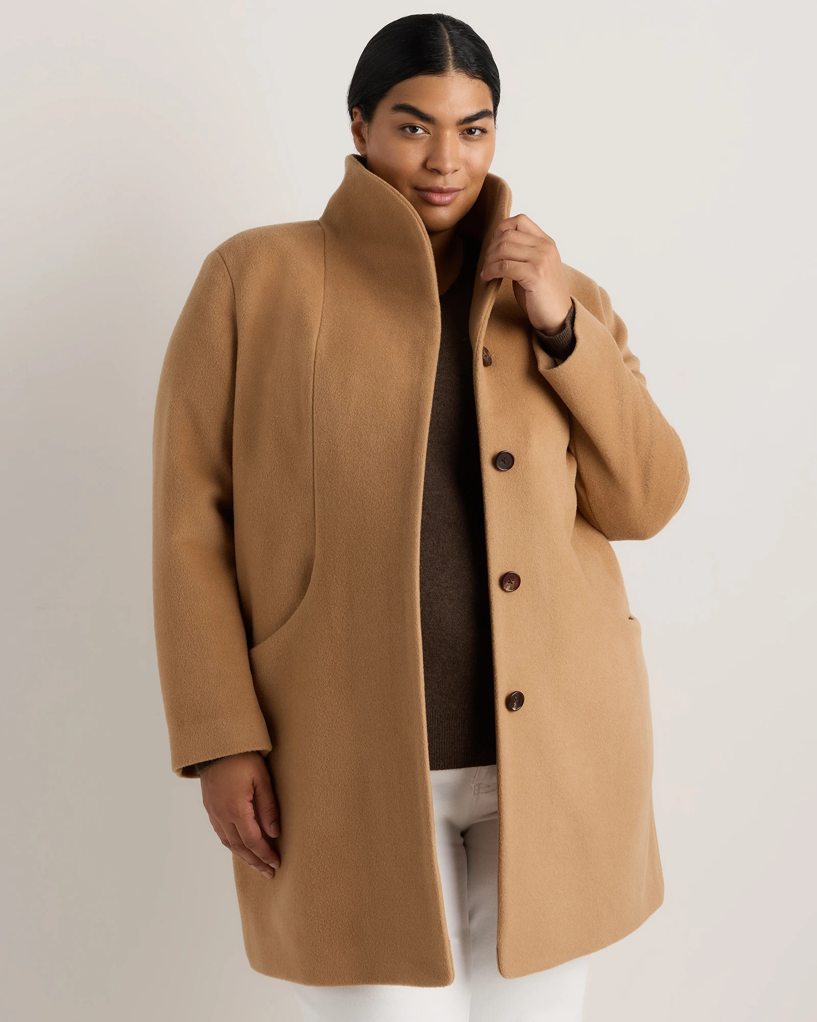 Wool Cashmere Cocoon Coat | Quince