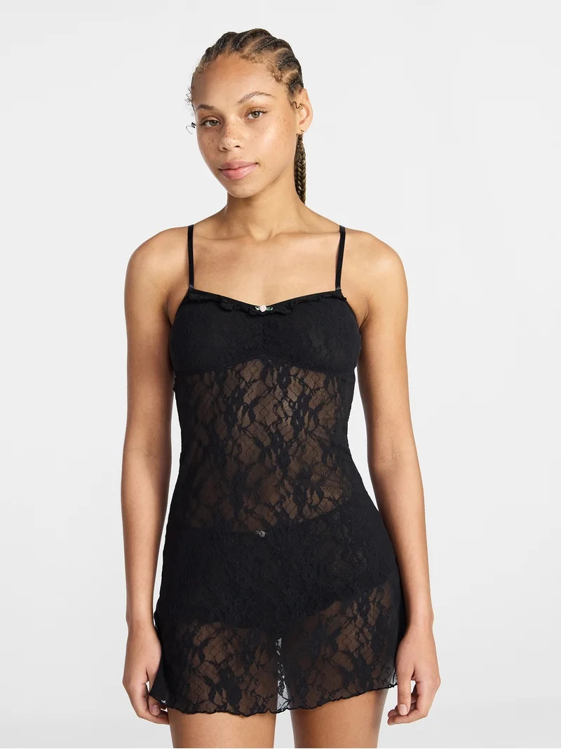 No Boundaries Lace Slip, Women's XS-XXXL | Walmart (US)