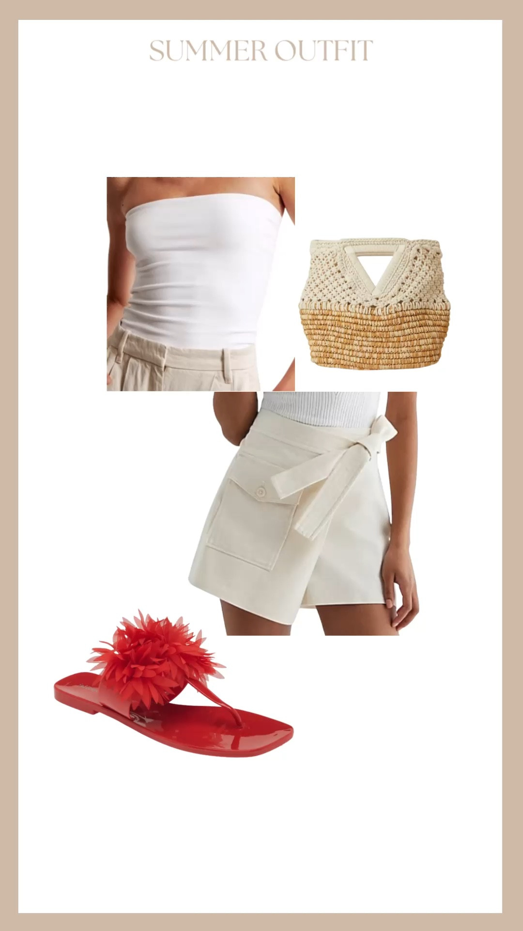 Chic summer outfit. Fun sandals. Summer bag

#LTKFindsUnder50 #LTKStyleTip #LTKShoeCrush