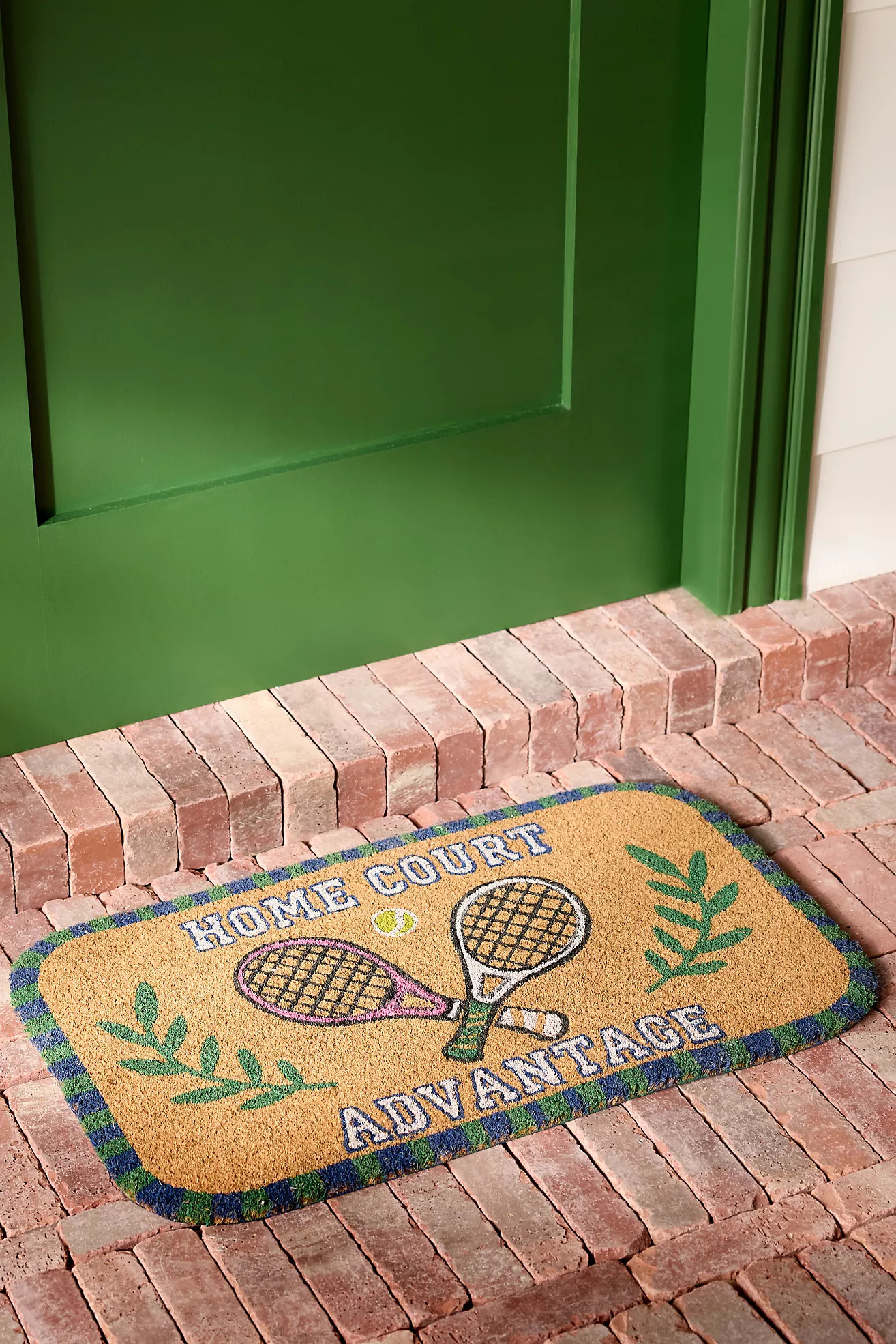 Home Court Tennis Coir Printed Doormat | Anthropologie (US)