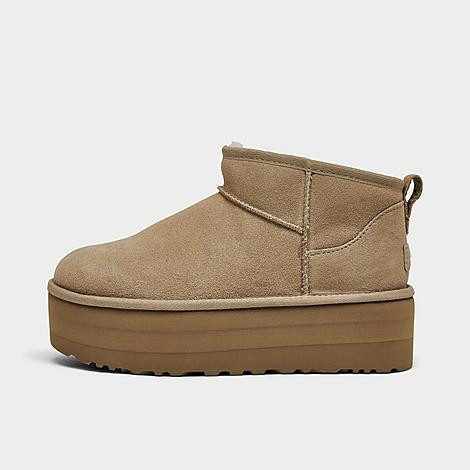 UGG Women's Classic Ultra Mini Platform Boots in Sand Size: 10.0 | JD Sports (US)