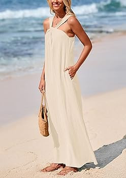 PRETTYGARDEN Womens 2025 Casual Long Summer Dresses Sleeveless Strappy Loose Flowy Beach Vacation... | Amazon (US)