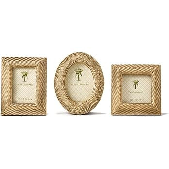 Two's Company Tuileries Golden Dots Photo Frame Assorted 3 Shapes | Amazon (US)