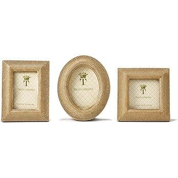 Two's Company Tuileries Golden Dots Photo Frame Assorted 3 Shapes | Amazon (US)