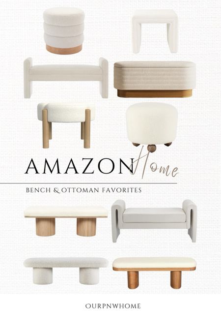 Amazon bench and ottoman favorites!

Boucle benches, upholstered benches, storage bench, modern ottoman, modern benches, modern furniture, round ottoman, end of bed benches, entryway benches, living room furniture

#LTKSeasonal #LTKstyletip #LTKhome