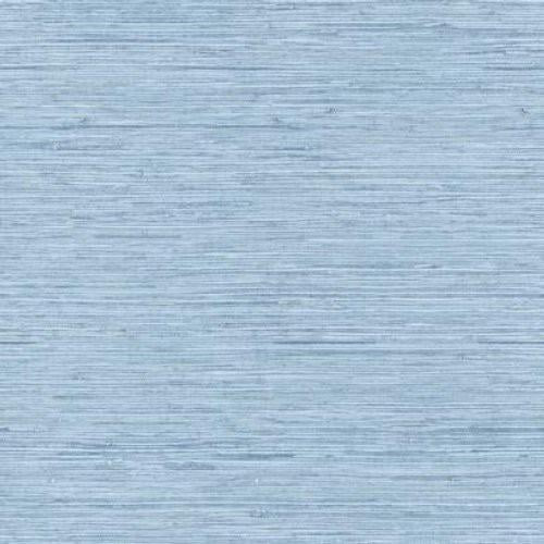 Ashford House Horizontal Grasscloth Light Blue/Medium Blue/Grey Wallpaper | DecoratorsBest | DecoratorsBest