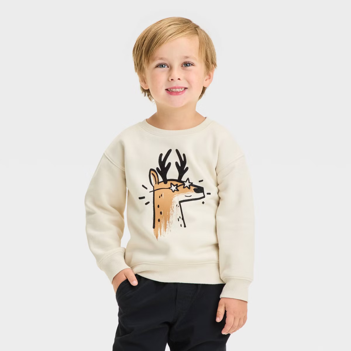Toddler Boys' Printed Crewneck Sweatshirt - Cat & Jack™ | Target