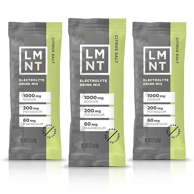 LMNT Zero Sugar Electrolytes - Citrus Salt | Drink Mix | 30-Count | Amazon (US)
