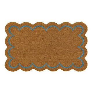 Scalloped Coir Welcome Door Mat | Ballard Designs, Inc.