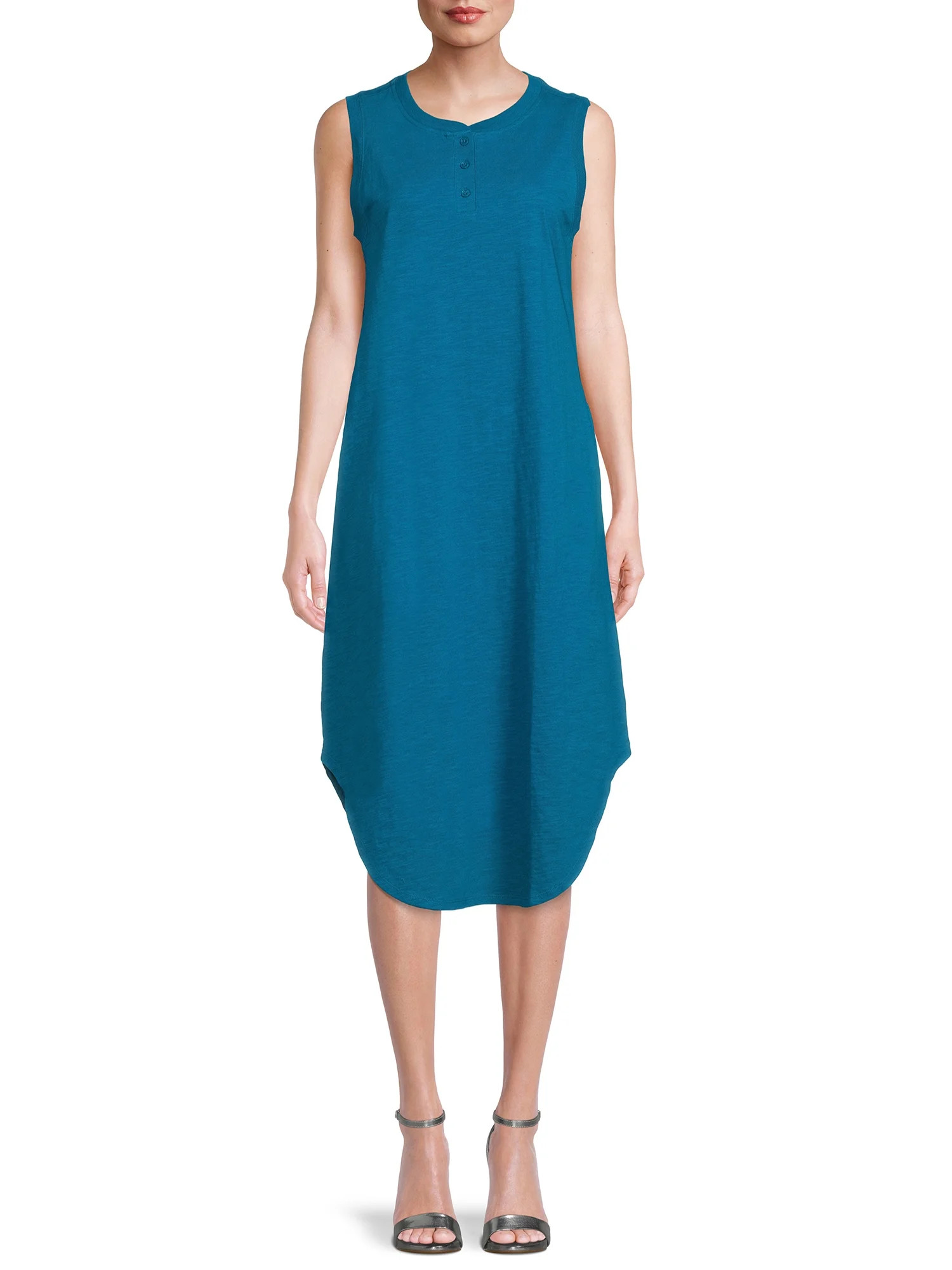 Time and Tru Women's Sleeveless Woven Dress | Walmart (US)
