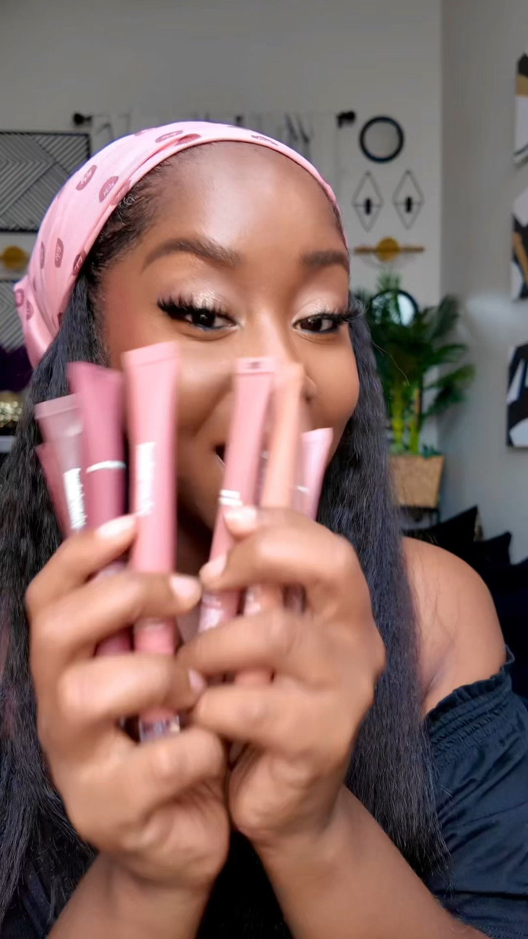 Huda beauty liquid matte mousse swatches on my brown skin

#LTKBeauty