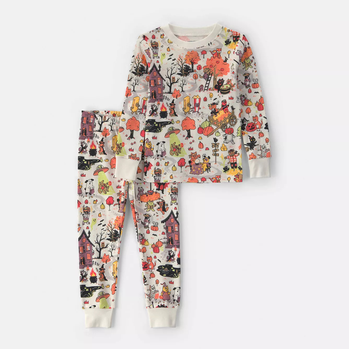 Toddler Carter's 2-Piece Halloween Scavenger Hunt Pajama Top & Pajama Bottoms Set | Kohl's