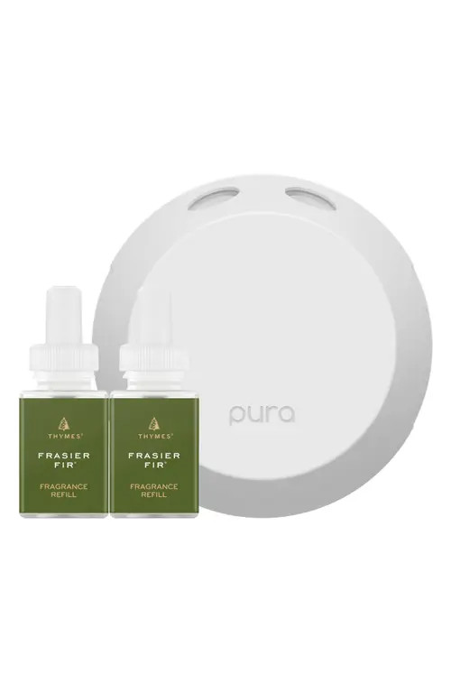 x Thymes Frasier Fir Pura 4 Smart Fragrance Diffuser & Refill Set at Nordstrom | Nordstrom