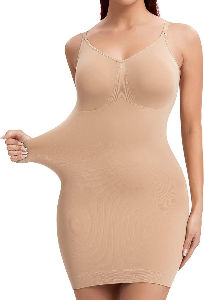 JOYSHAPER Strapless Shapewear Slip for Under Dresses Tummy Control Womems Full Slip Body Shaper S... | Amazon (US)