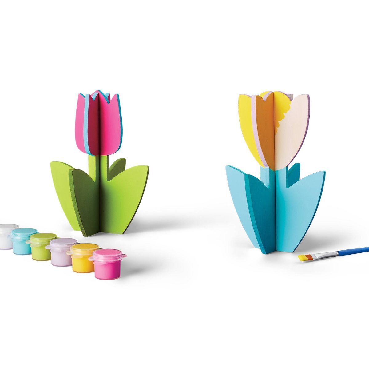 Paint-Your-Own 3-D Wood Flowers Kit  - Mondo Llama™ | Target