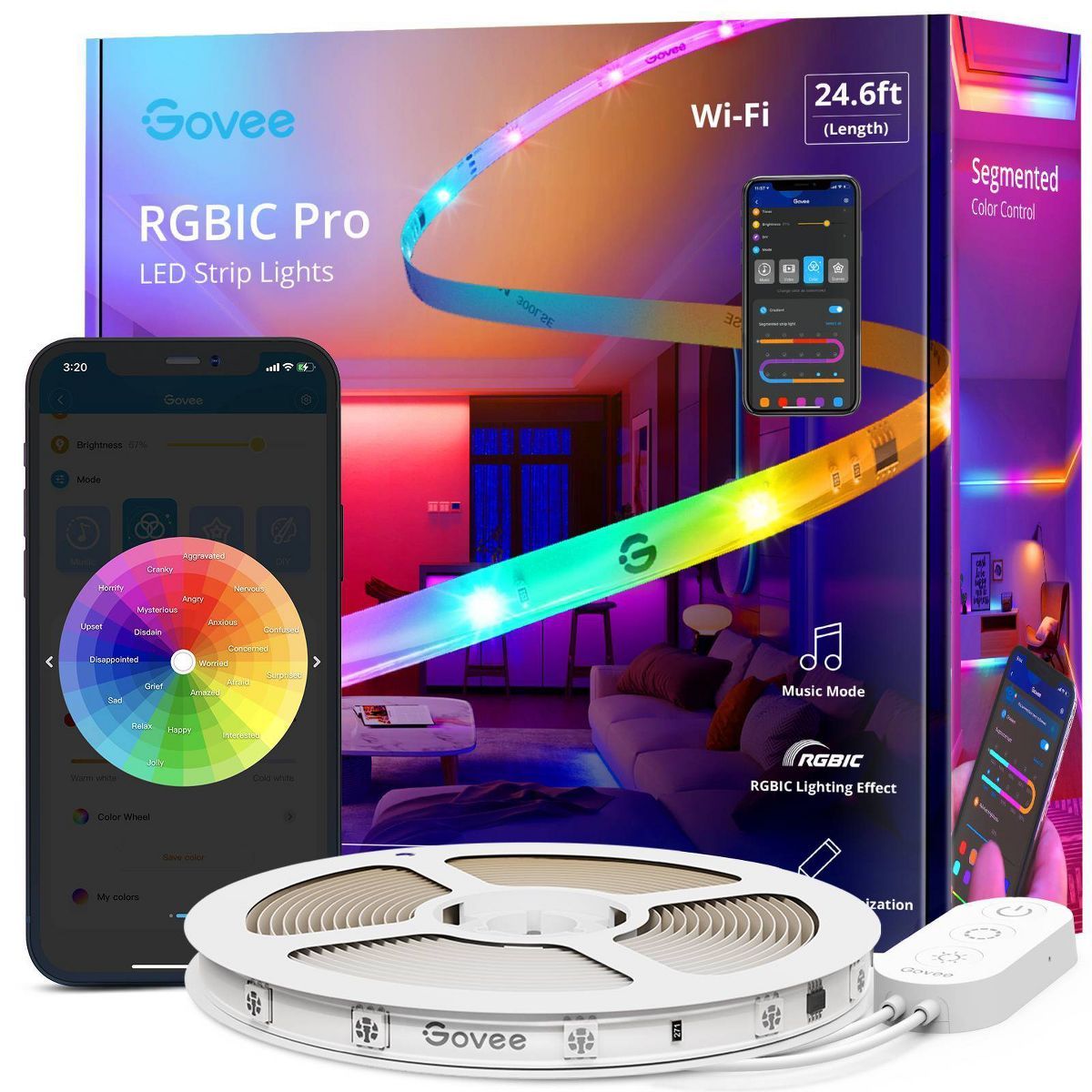 Govee RGBIC Pro 24.6' LED Strip Lights | Target