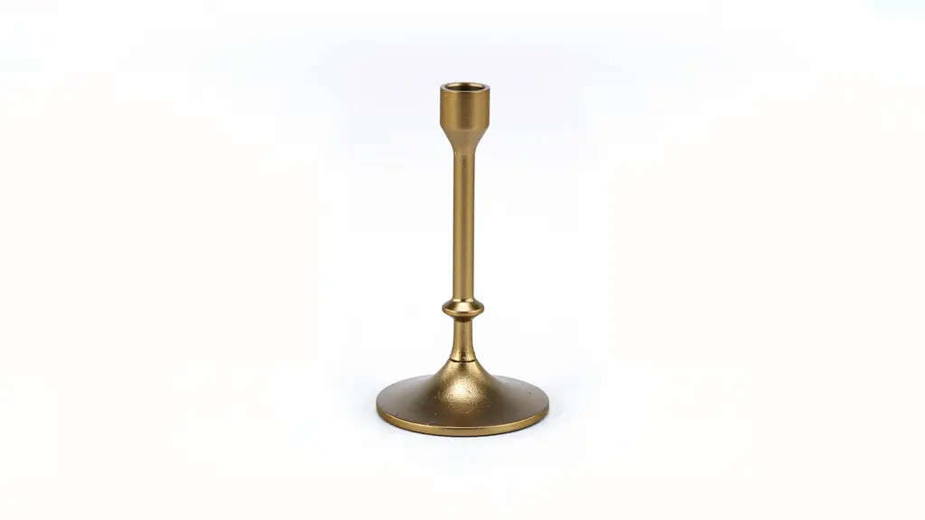Better Homes & Gardens Gold Cast Iron Taper Candle Holder, 5.3", Medium | Walmart (US)