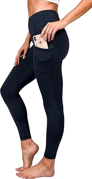 90 Degree By Reflex High Waist Tummy Control Interlink Squat Proof Ankle Length Leggings | Amazon (US)