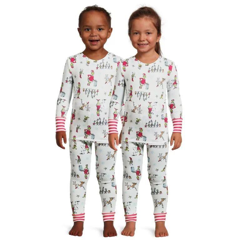 Christmas Character Toddler Snug Fit Pajama Set, 2-Piece, Sizes 12M-5T - Walmart.com | Walmart (US)