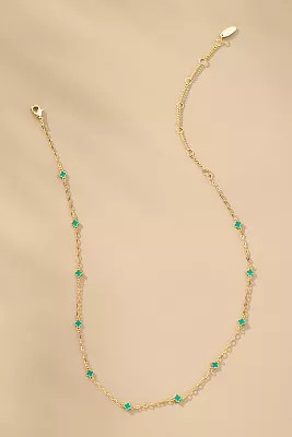 Tiny Clover Chain Necklace | Anthropologie (US)