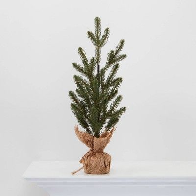 18" Burlap Wrapped Plastic Natural Tree - Wondershop™ | Target