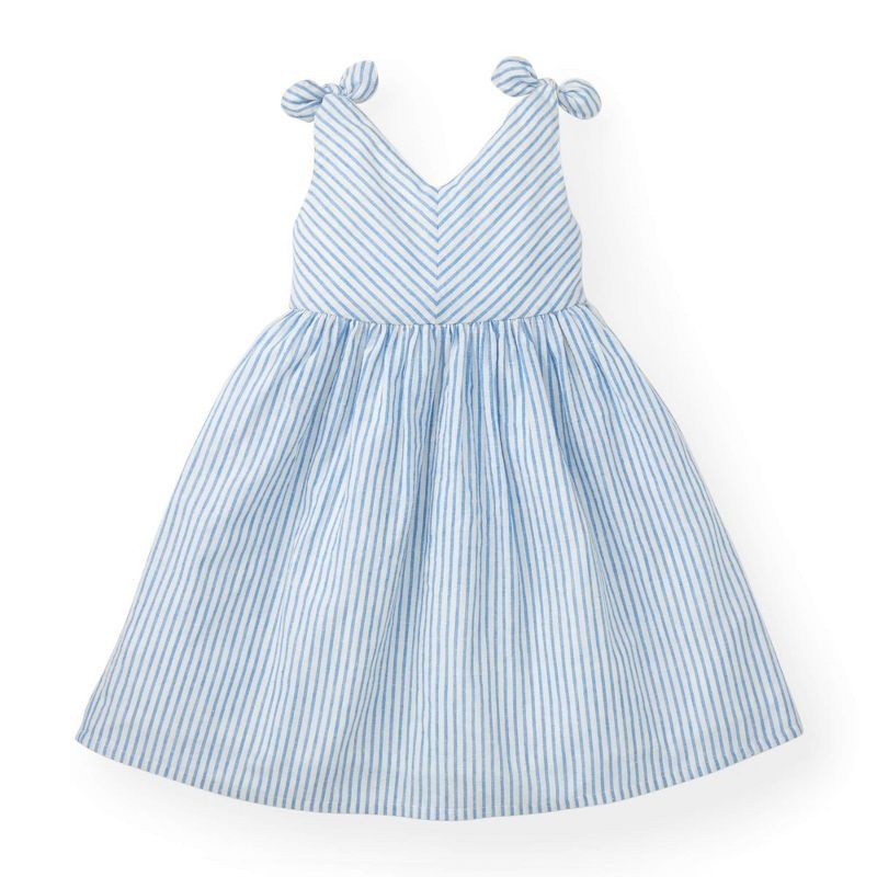 Hope & Henry Girls' Sleeveless Bow Shoulder Swing Dress, Toddler | Target