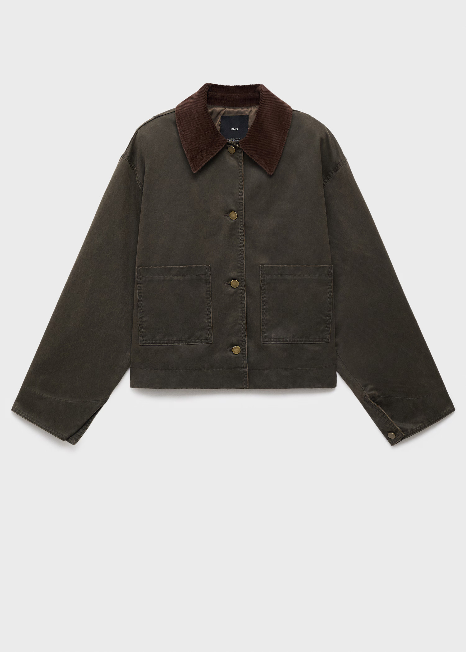 Denim barn jacket with corduroy collar | Mango (US/MX/AU)