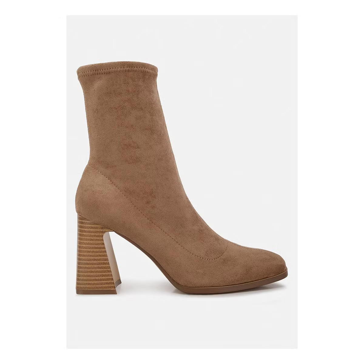 London Rag Womens Candid High Ankle Flared Block Heel Boots 9 | Target