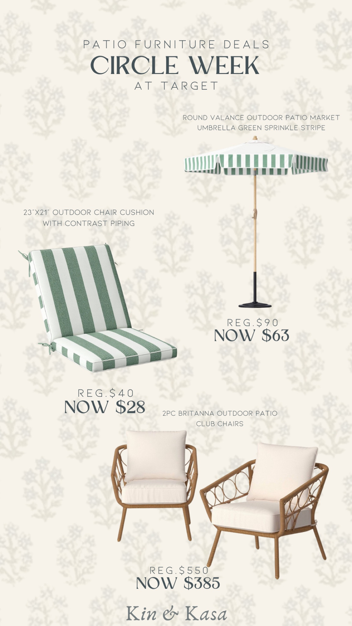 Absolutely loving the patio deals at target right now for circle week! 
I’ve linked a few of my faves 

Click down below to shop now and don’t forget to share with your friends 🤎

#LTKxTarget #LTKhome #LTKsalealert