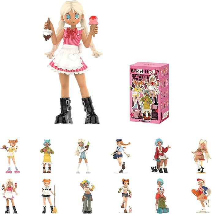 POP MART Peach Riot Rush Hour Series Figures Blind Box Figures, Random Design Action Figures Coll... | Amazon (US)