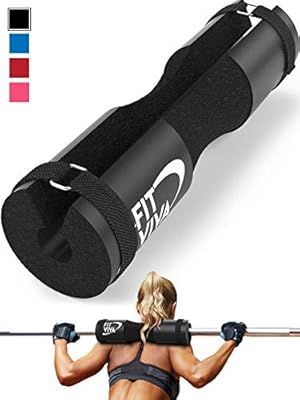 Fit Viva Barbell Pad for Standard and Olympic Barbells with Safety Straps Bonus 30 Day Challenge ... | Amazon (US)