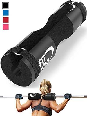 Fit Viva Barbell Pad for Standard and Olympic Barbells with Safety Straps Bonus 30 Day Challenge ... | Amazon (US)