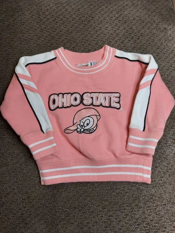 Vintage Pink Ohio State Toddler Sweater | Etsy (US)