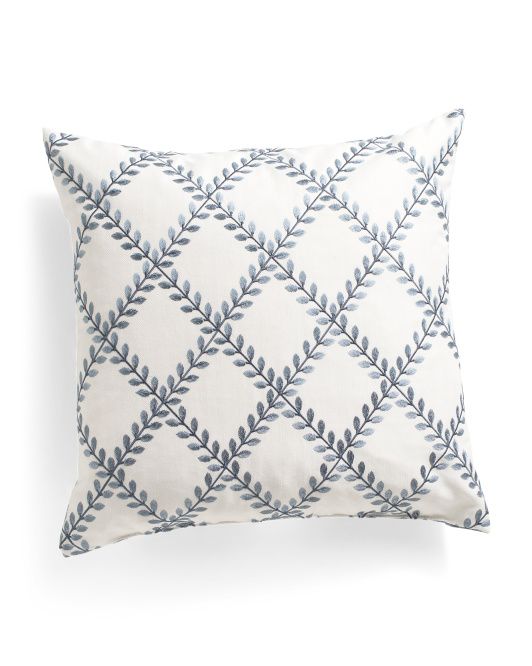 22x22 Embroidered Pillow | TJ Maxx