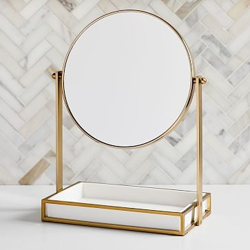 Modern Resin Stone Vanity Mirror



$79
























QTY






Shipping Options




On... | West Elm (US)