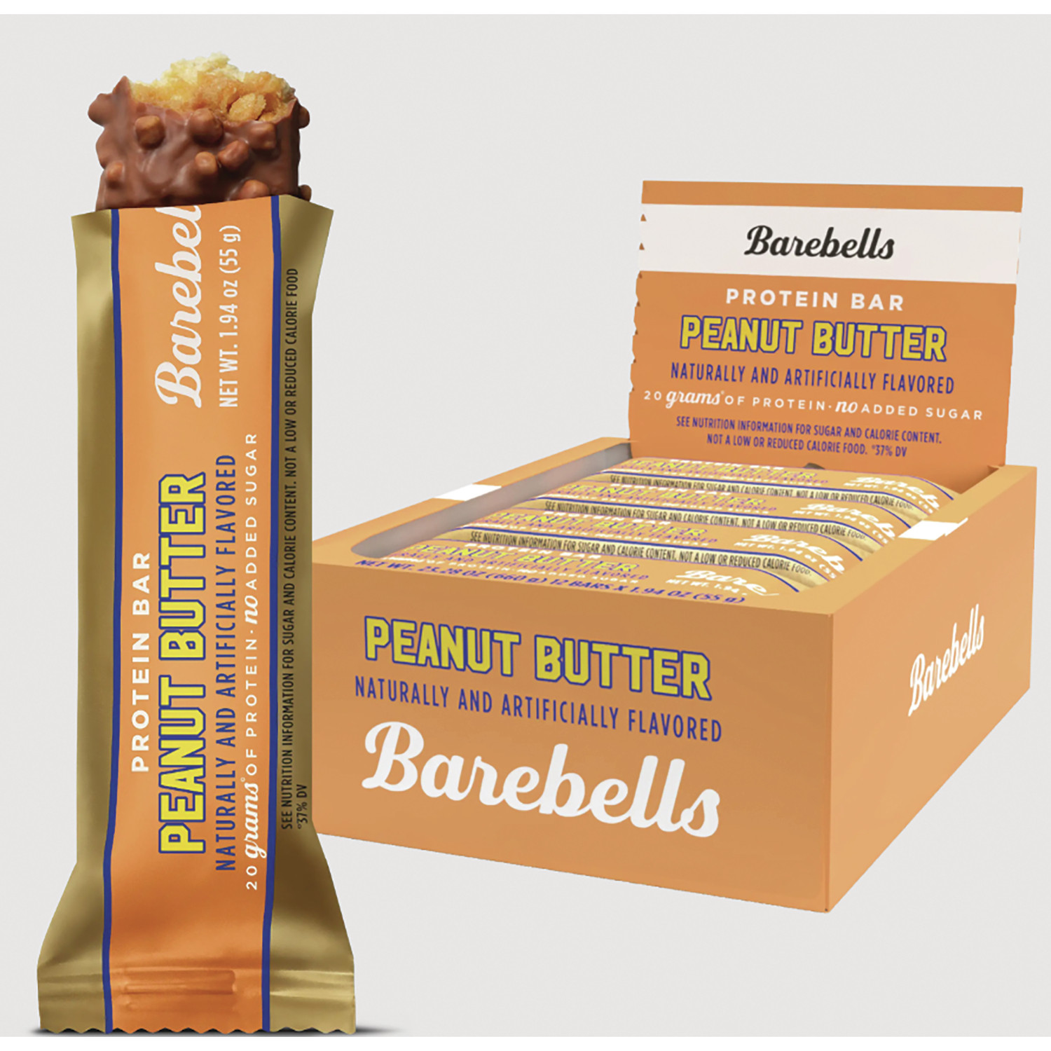 Barebells Protein Bar - Peanut Butter | 20 G Protein | 12 Bars | Swanson