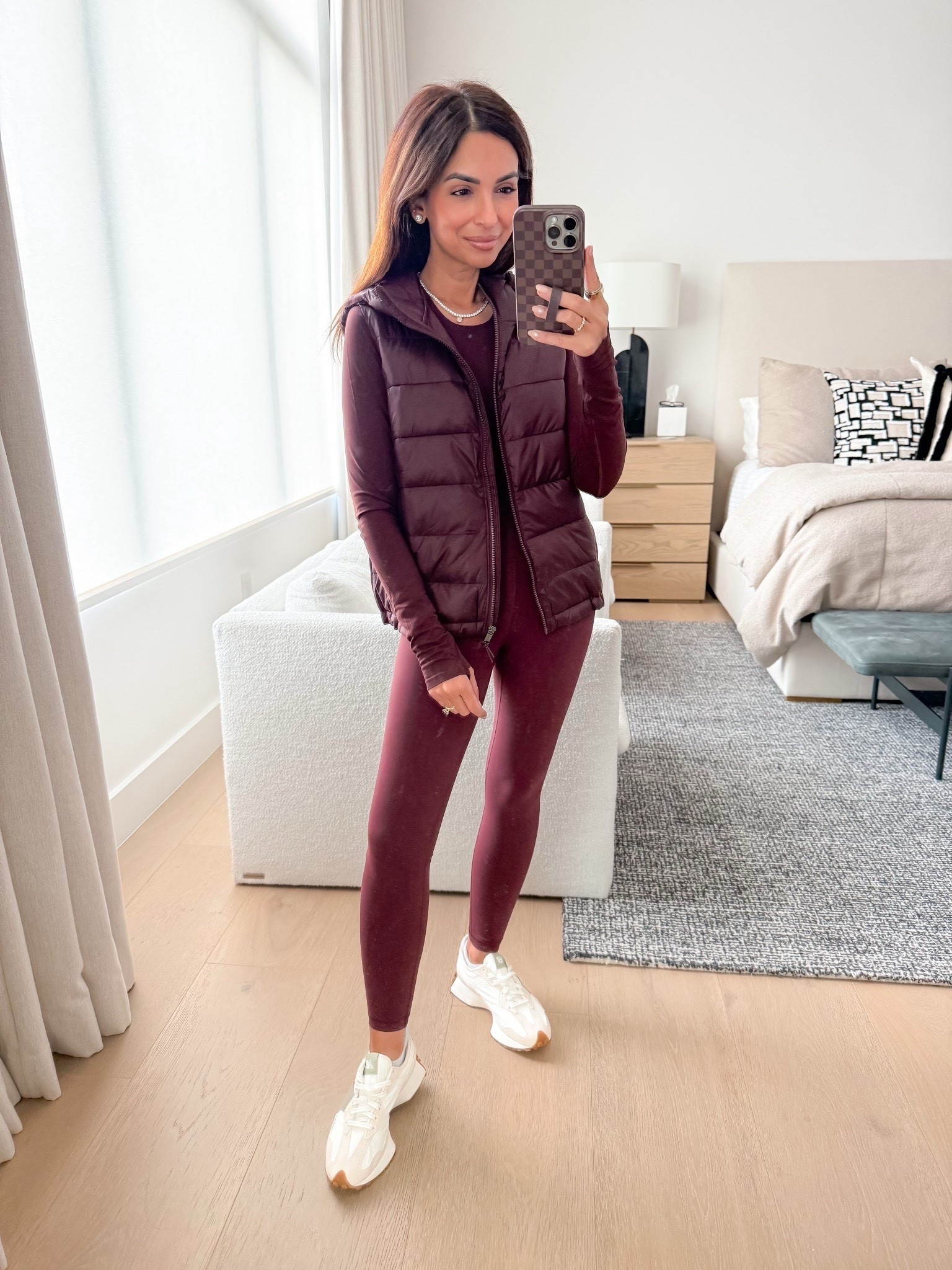 Wearing an XS in vest, top, and leggings, I love this garnet color! 

#LTKActive #LTKStyleTip