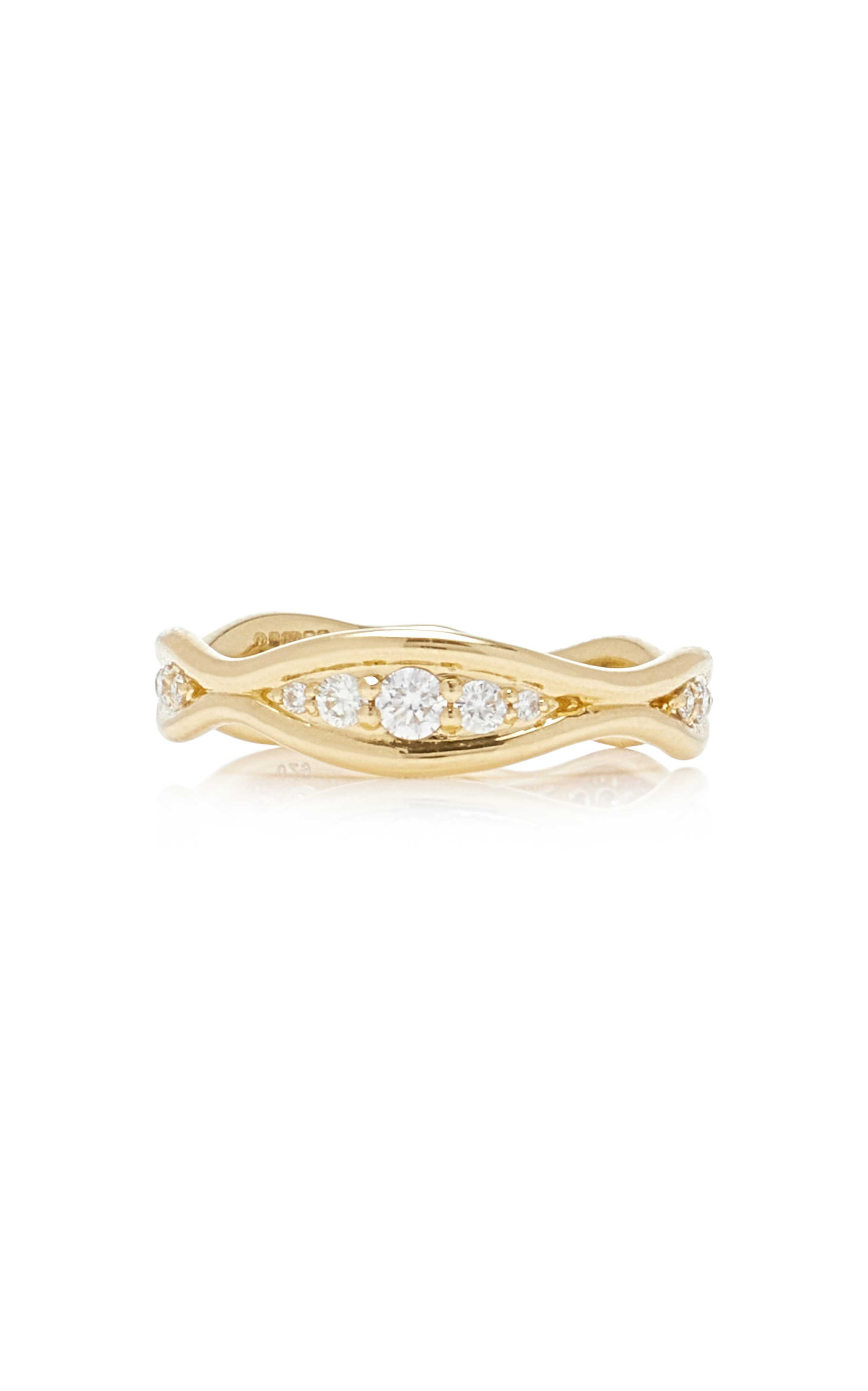 The Fluid Diamonds 18K Yellow Gold and Diamond Ring | Moda Operandi (Global)