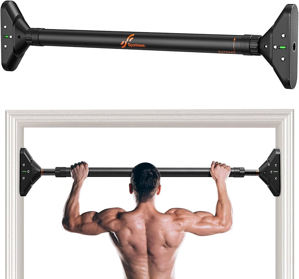 Sportneer Pull Up Bar: Strength Training Chin up Bar without Screws - Adjustable 29.5''-37'' Widt... | Amazon (US)