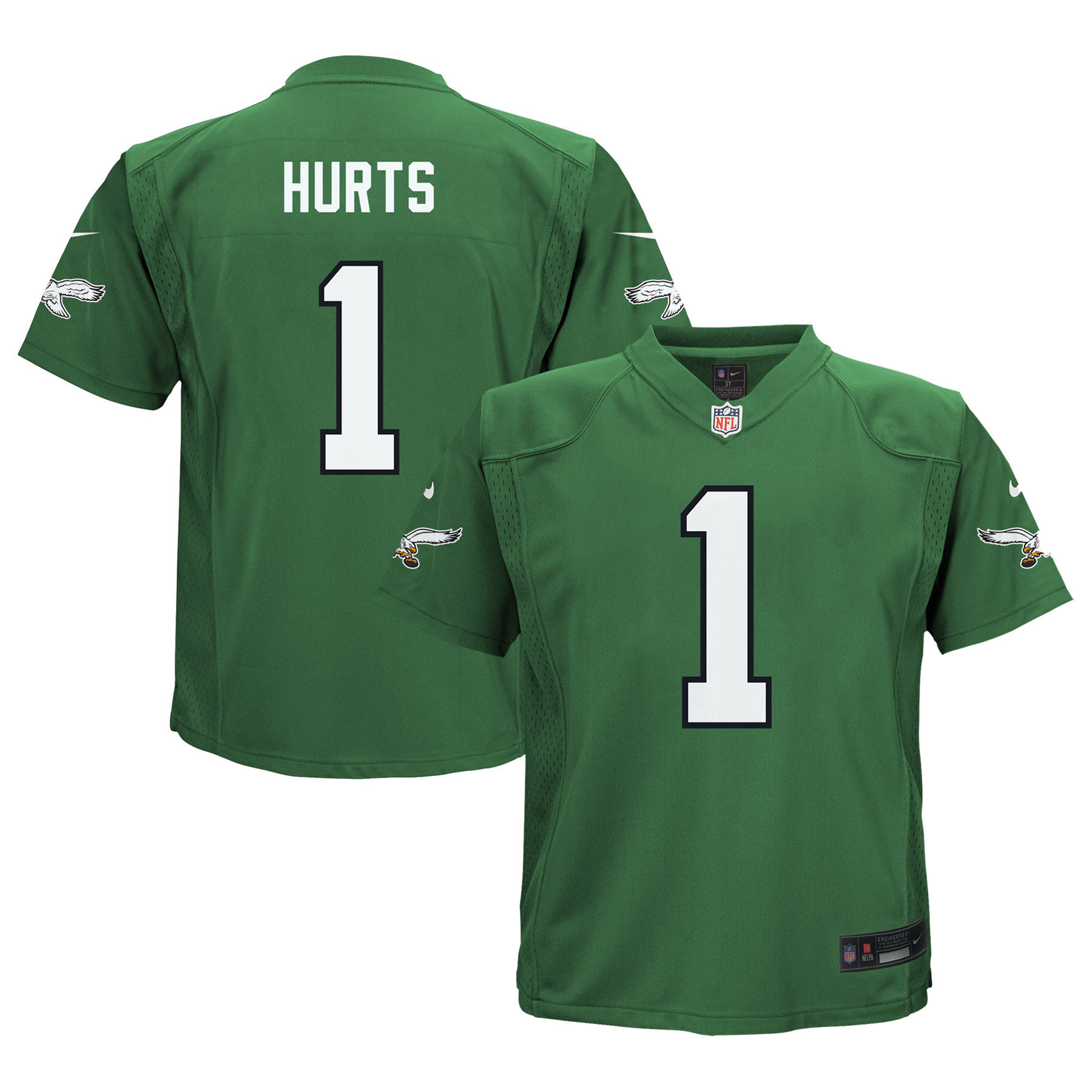 Toddler Nike Jalen Hurts Kelly Green Philadelphia Eagles Game Jersey | Fanatics