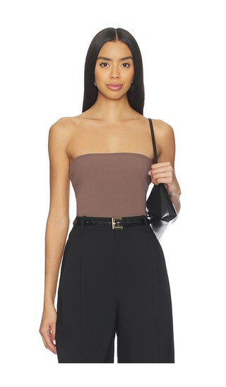 EAVES Bo Tube Top in Brown. - size L | Revolve Clothing (Global)