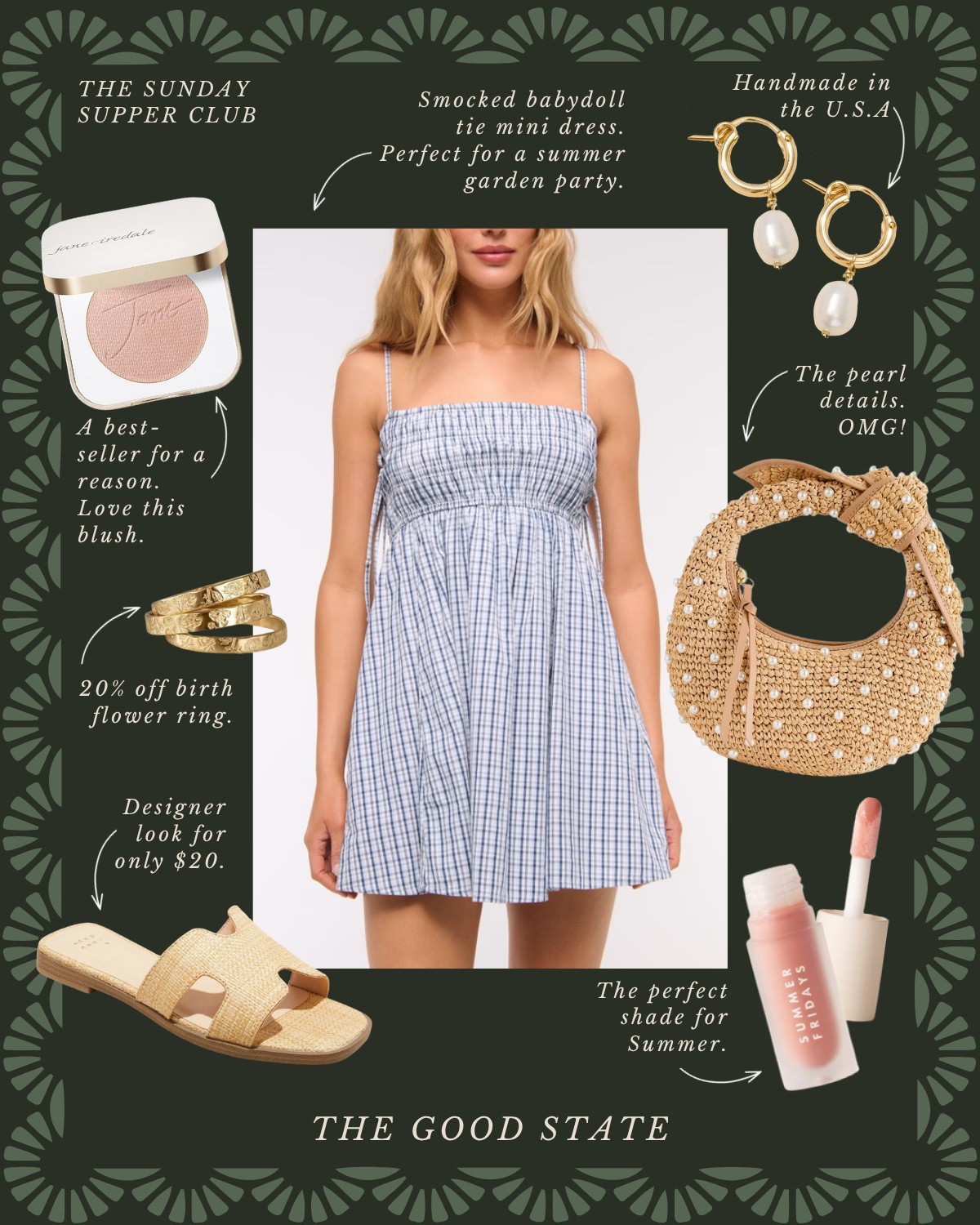 The Sunday Supper Club👒 To the ladies who find beauty in the fragrance of fresh basil, the crunch of homemade bread and the vibrant colors of ingredients spread across the counter. To the ones who romanticize every chop on the cutting board and every dance of the sunlight through their kitchen window. For those who come alive the longer they linger around a candle-lit table with loved ones. For the ladies who are looking for a reason to set a pretty table filled with flowers and for those who are looking forward to *finallllly* wear their new Spring dress. This collection is for you🤍 The good state, Lauren England, dinner party, hosting, under $50, Anthro, Anthropologie, dolce vita, spring fashion, spring ootd, maxi dress, Abercrombie and Fitch, wedding guest dress, empire waist dress, white dress. J crew, j crew factory, pretty, spring fashion, vacation outfit, ootd, sandals, tuckernuck, Easter outfit, kitchen, entertaining, home decor, Amazon home, Amazon finds, stripe dress, masters outfit, green dress, blue dress, McGee and co, shea McGee, quince, Martha Stewart,

#LTKFindsUnder50 #LTKSaleAlert #LTKHome