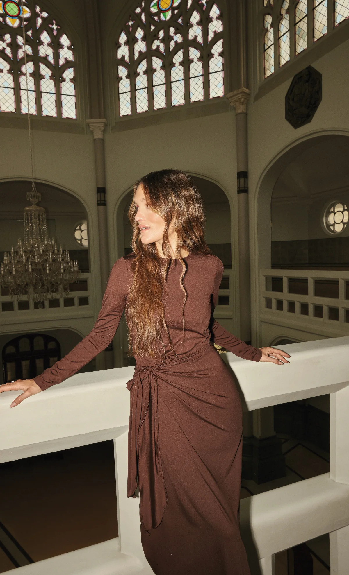 Maura Chocolate maxi dress | ESPECIA