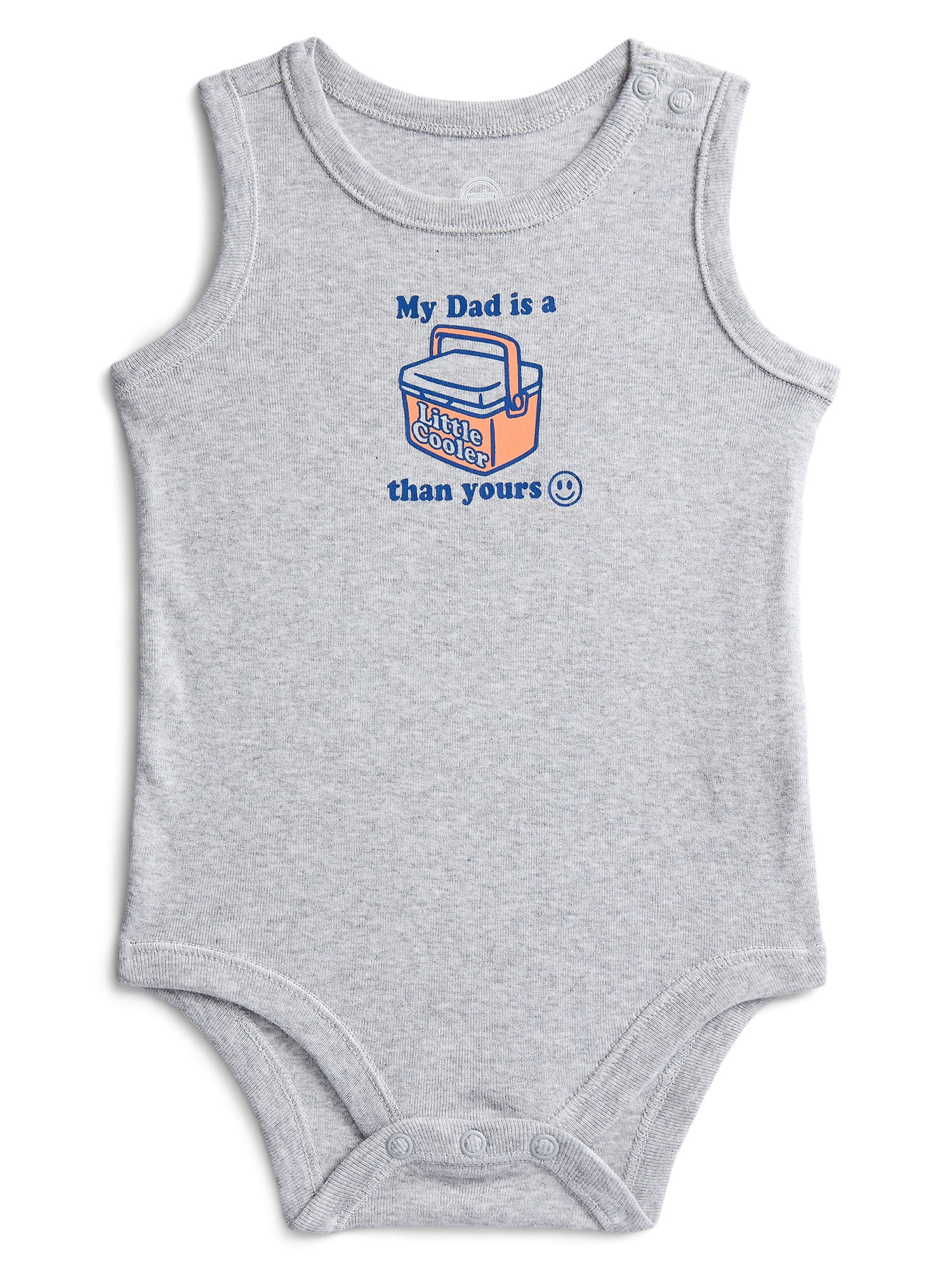 Wonder Nation Baby Boys' Graphic Cotton Tank Bodysuit, Sizes 0M-24M | Walmart (US)