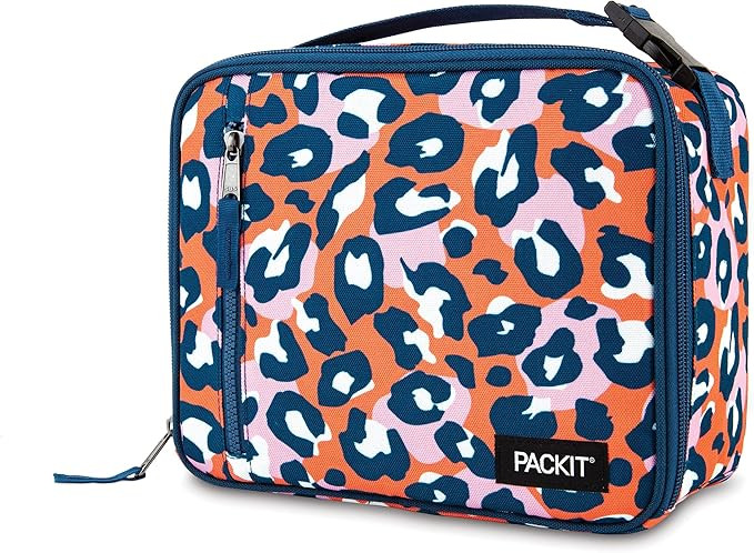 PackIt Freezable Classic Lunch Box, Wild Leopard Orange | Amazon (US)