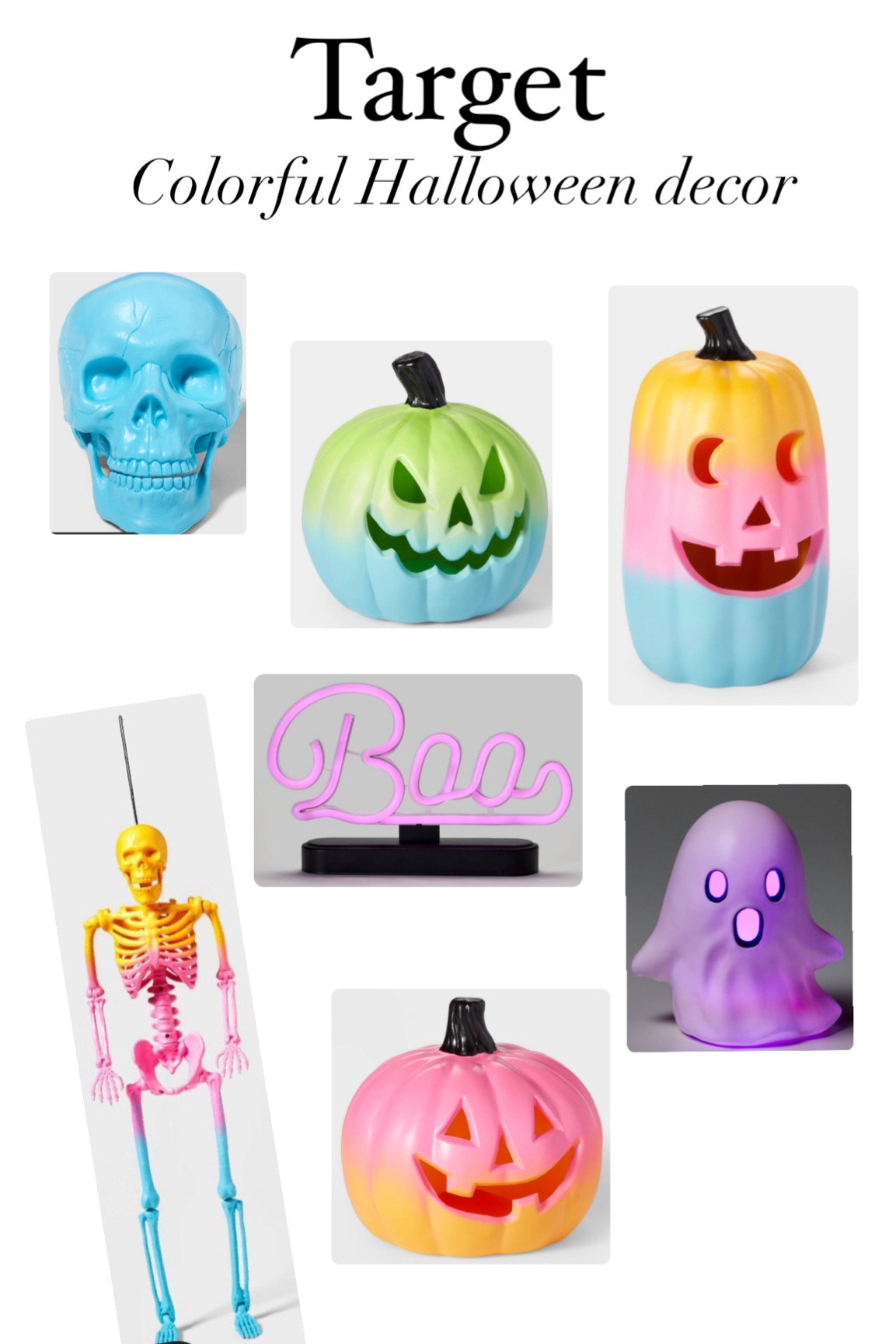 Colorful Halloween decor from target! 

#LTKHalloween #LTKsalealert #LTKSeasonal