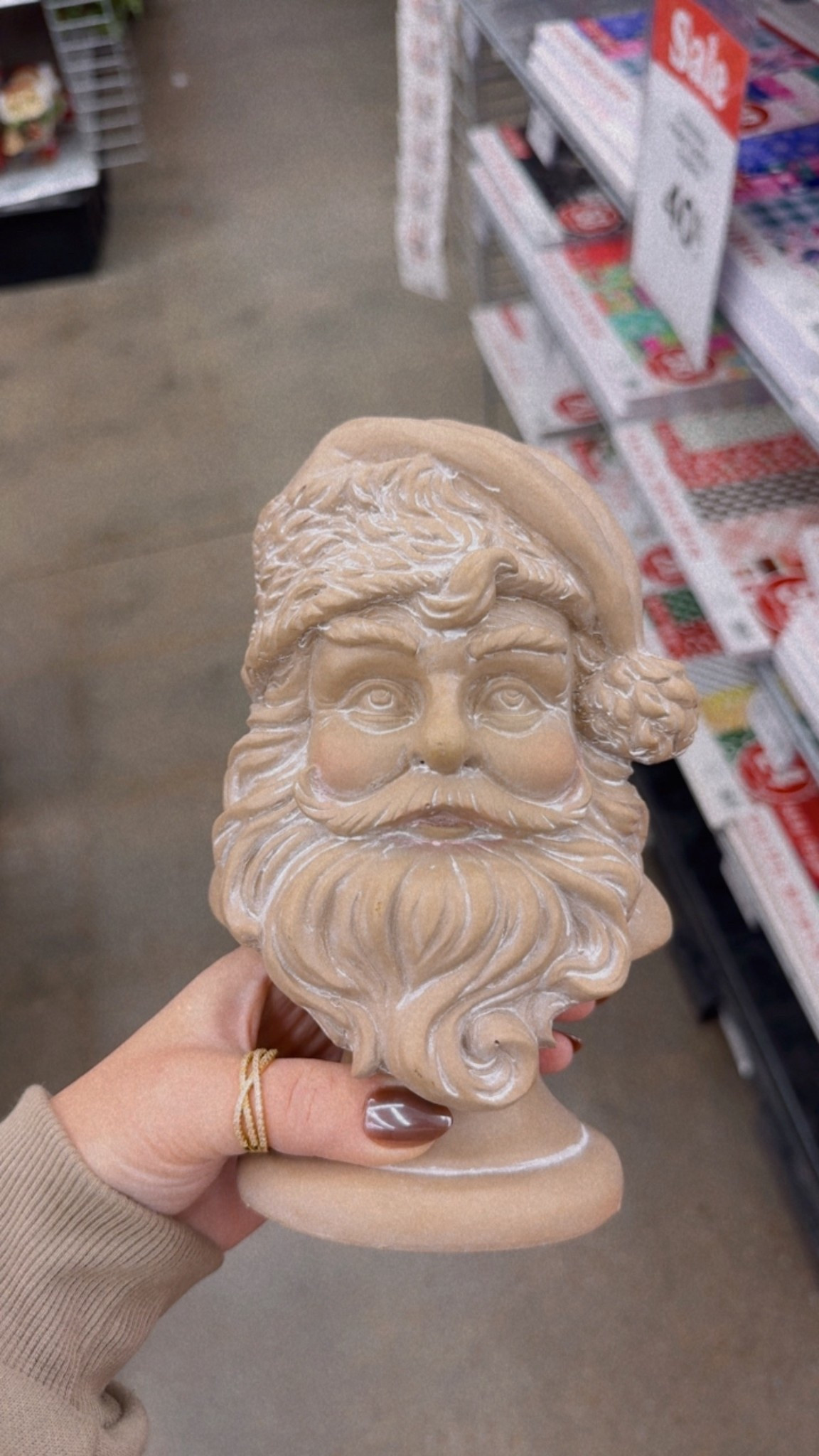 Michaels stores, vintage Santa tabletop decor. Shelf decor. 2025 Christmas trends 

#LTKHome #LTKHoliday